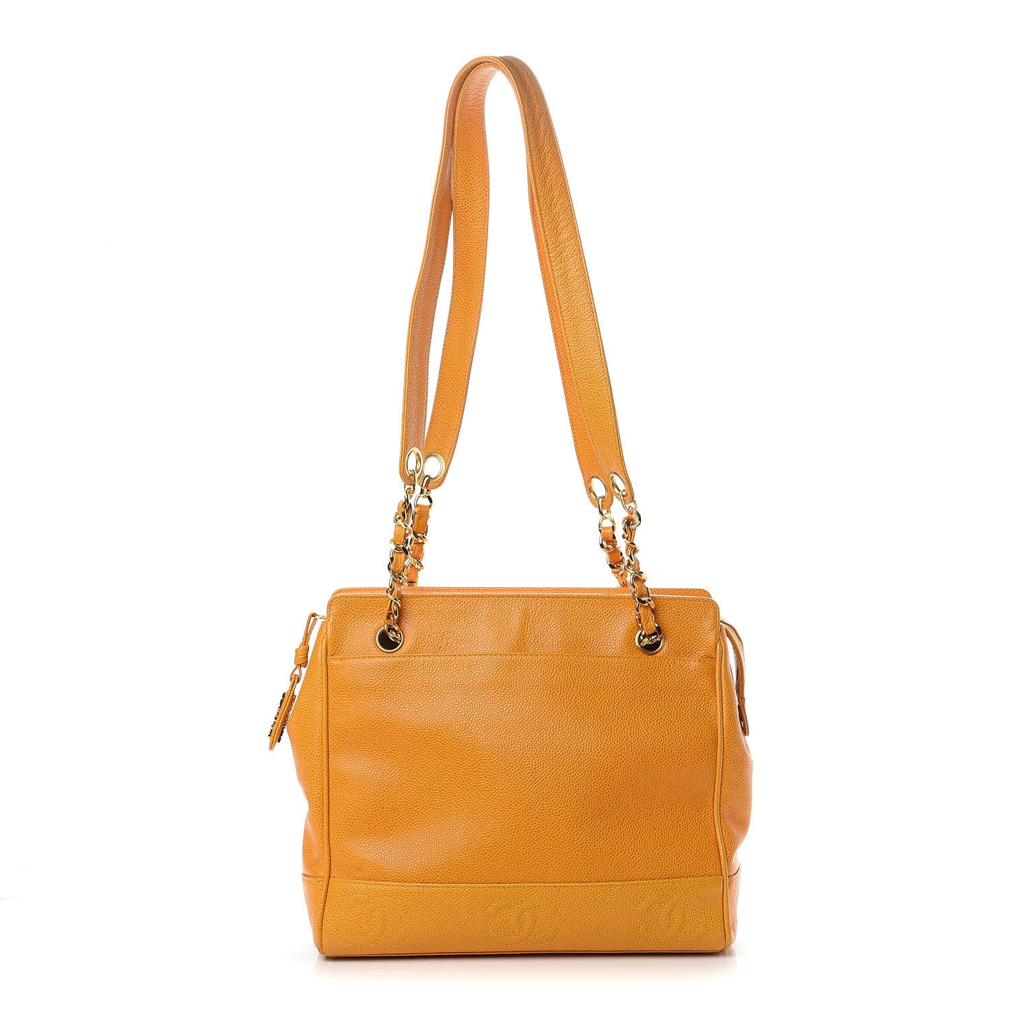 Caviar CC Shoulder Bag Yellow