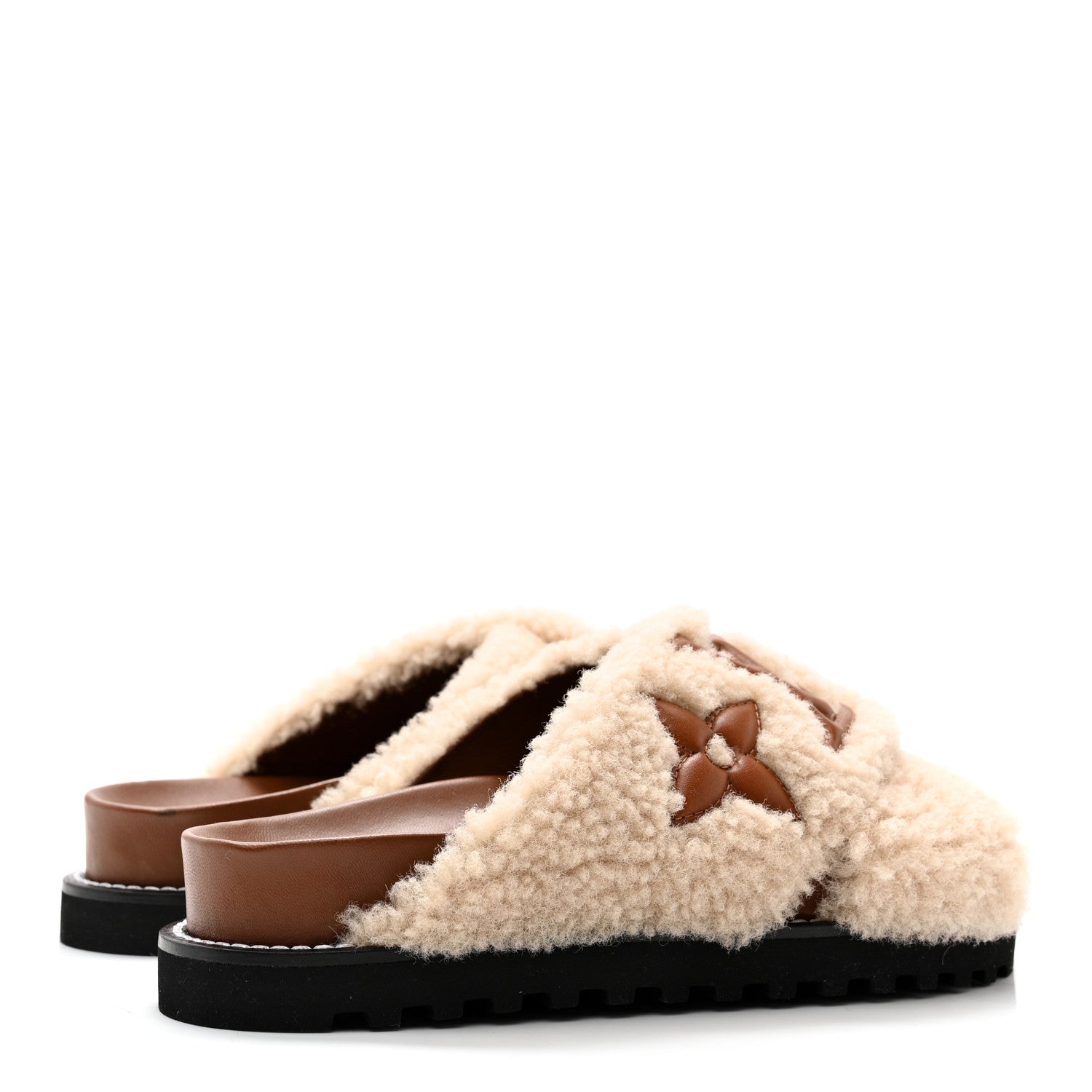 Louis Vuitton Shearling Paseo Flat Comfort Mule 36 Brown 4 of 10