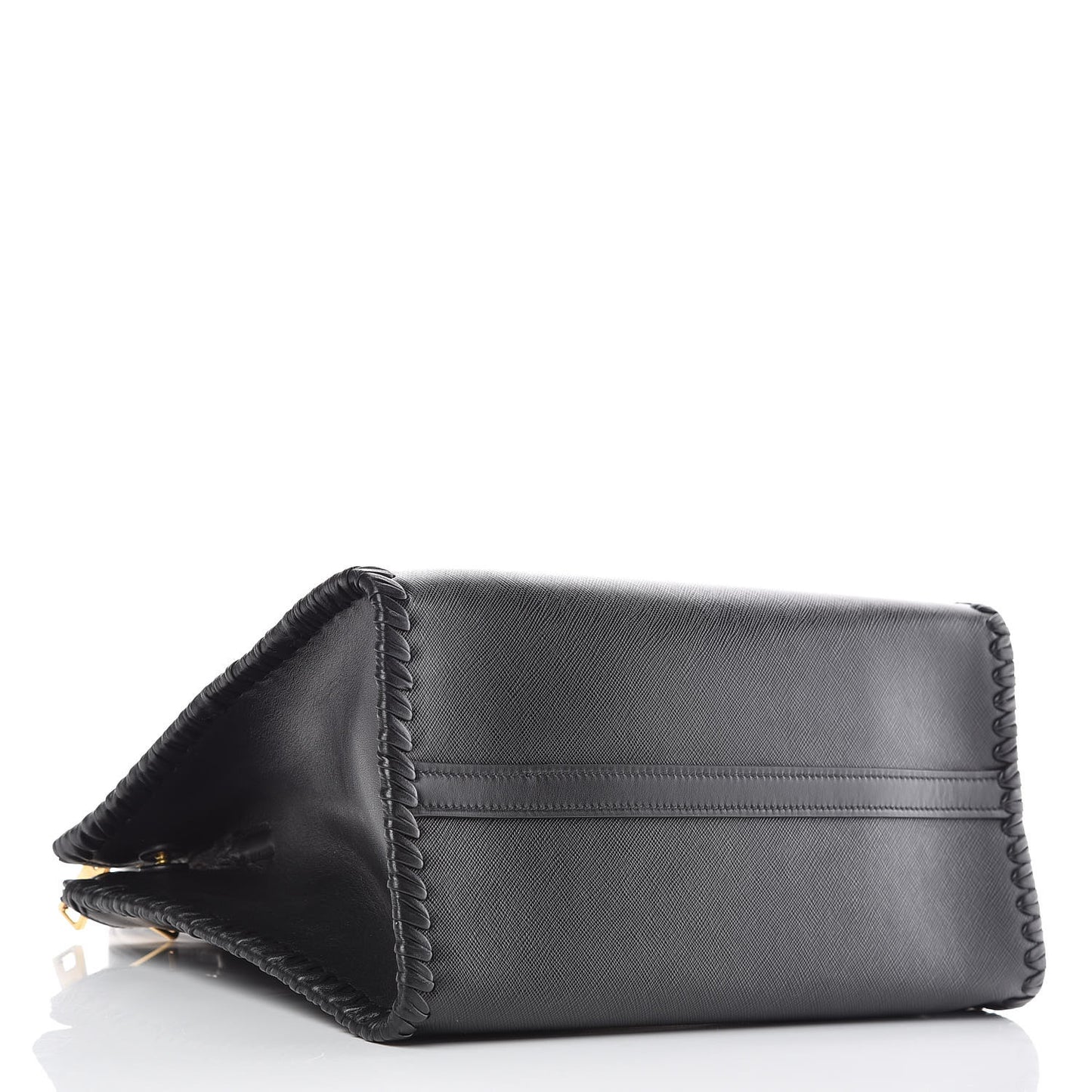 Saffiano Whipstitch Medium Paradigme Bag Black