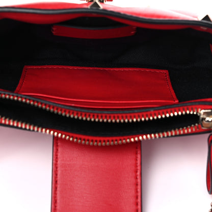 Valentino Garavani Nappa Candystud Wallet on Chain Rouge Pur 4 of 13