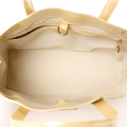 Louis Vuitton Vernis Wilshire PM Blanc Corail 5 of 16