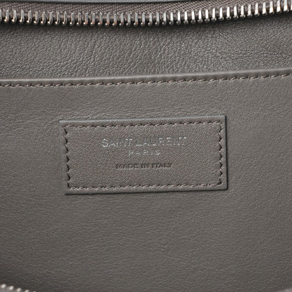 Saint Laurent Calfskin Crocodile Embossed Baby Monogram Downtown Cabas Earth 6 of 6