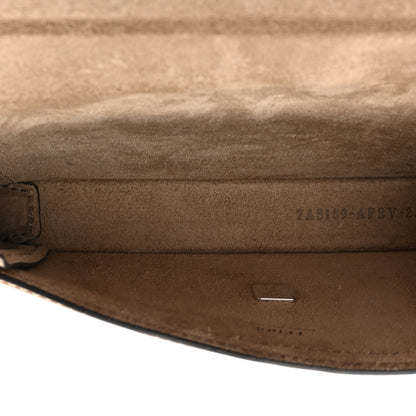 Fendi Recycled Fabric Jacquard Vitello King FF 1974 Baguette Soft Trunk Phone Pouch Tobacco Moro Sand 5 of 10