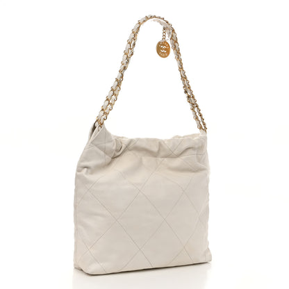 Chanel Shiny Calfskin Quilted Small Chanel 22 White 4 of 11