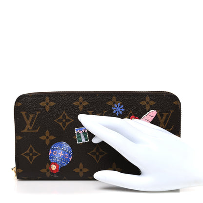 Louis Vuitton Monogram 2025 Christmas Animation Winter Holiday Zippy Wallet Snowy Pearl 2 of 6