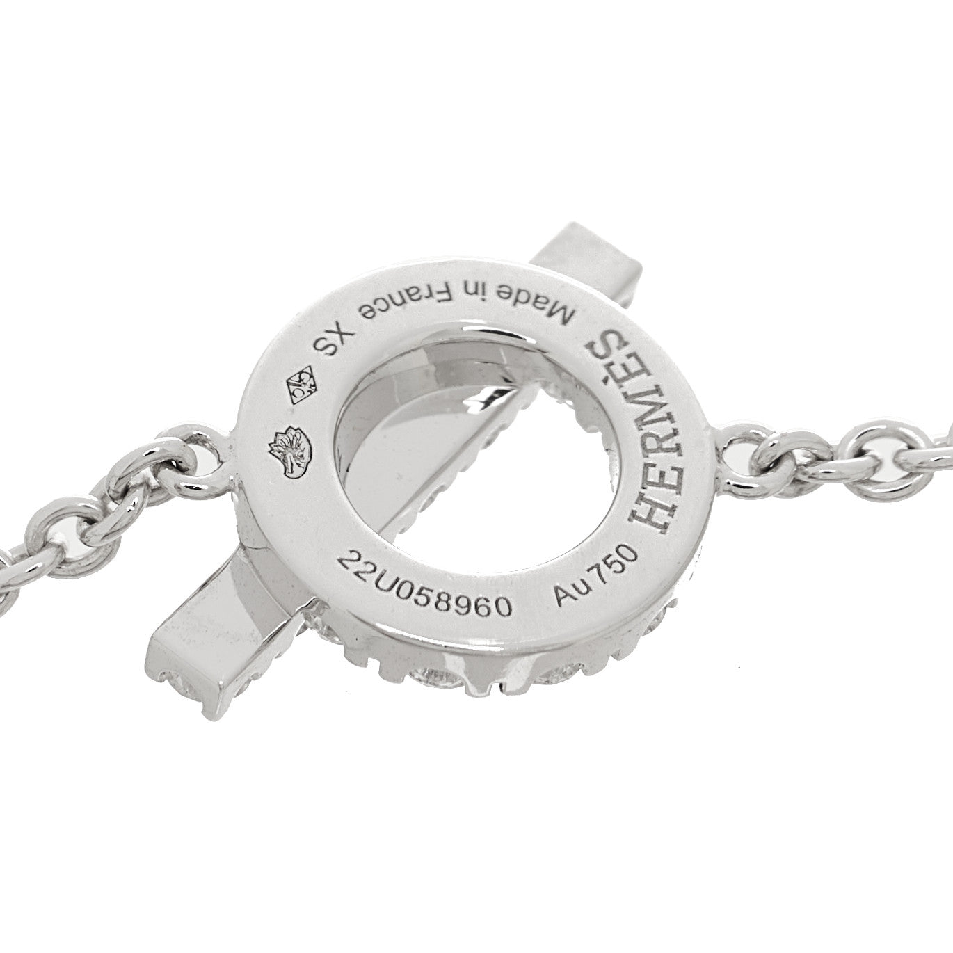 18K White Gold Diamond Finesse Bracelet XS