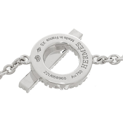 Hermes 18K White Gold Diamond Finesse Bracelet XS 3 of 4