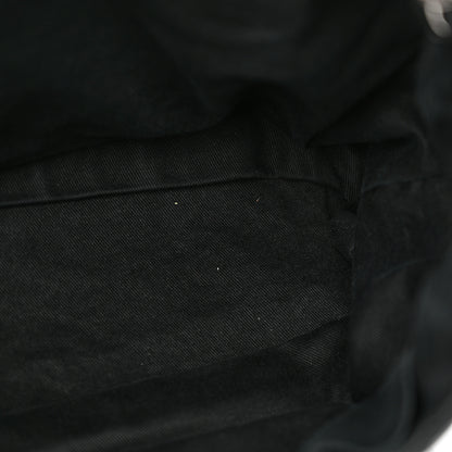 Chanel Calfskin Stitched Large Expandable Flap Bag Black 14 of 14