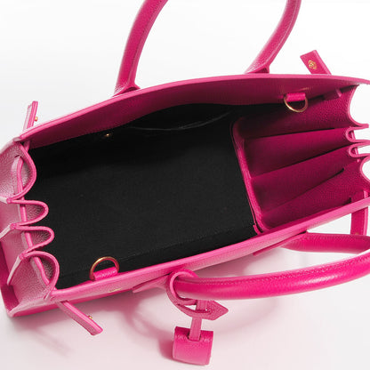 Saint Laurent Calfskin Baby Sac De Jour Lipstick Fuchsia 5 of 8