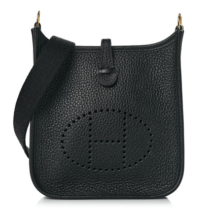 Hermes Taurillon Clemence Evelyne TPM Black 1 of 10