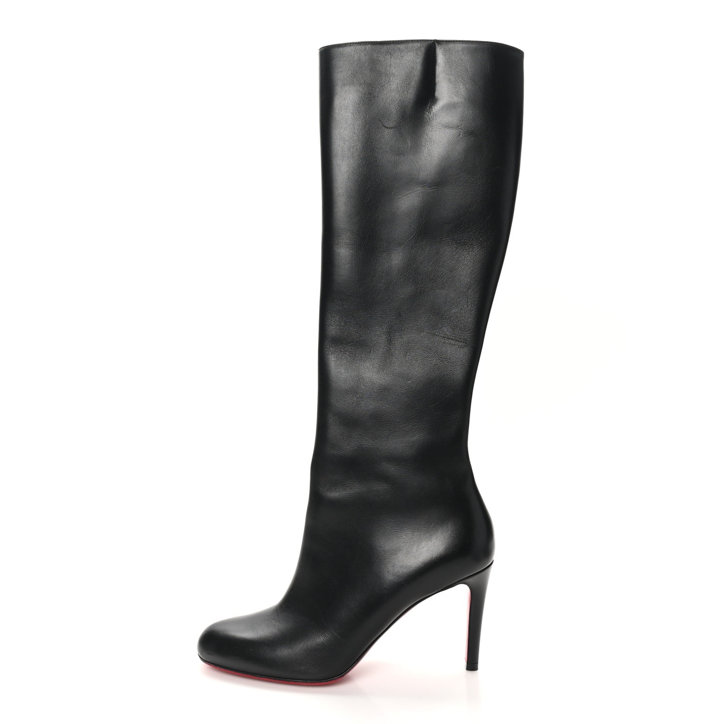 Calfskin Pumppie Botta 85 Knee Boots 39.5 Black