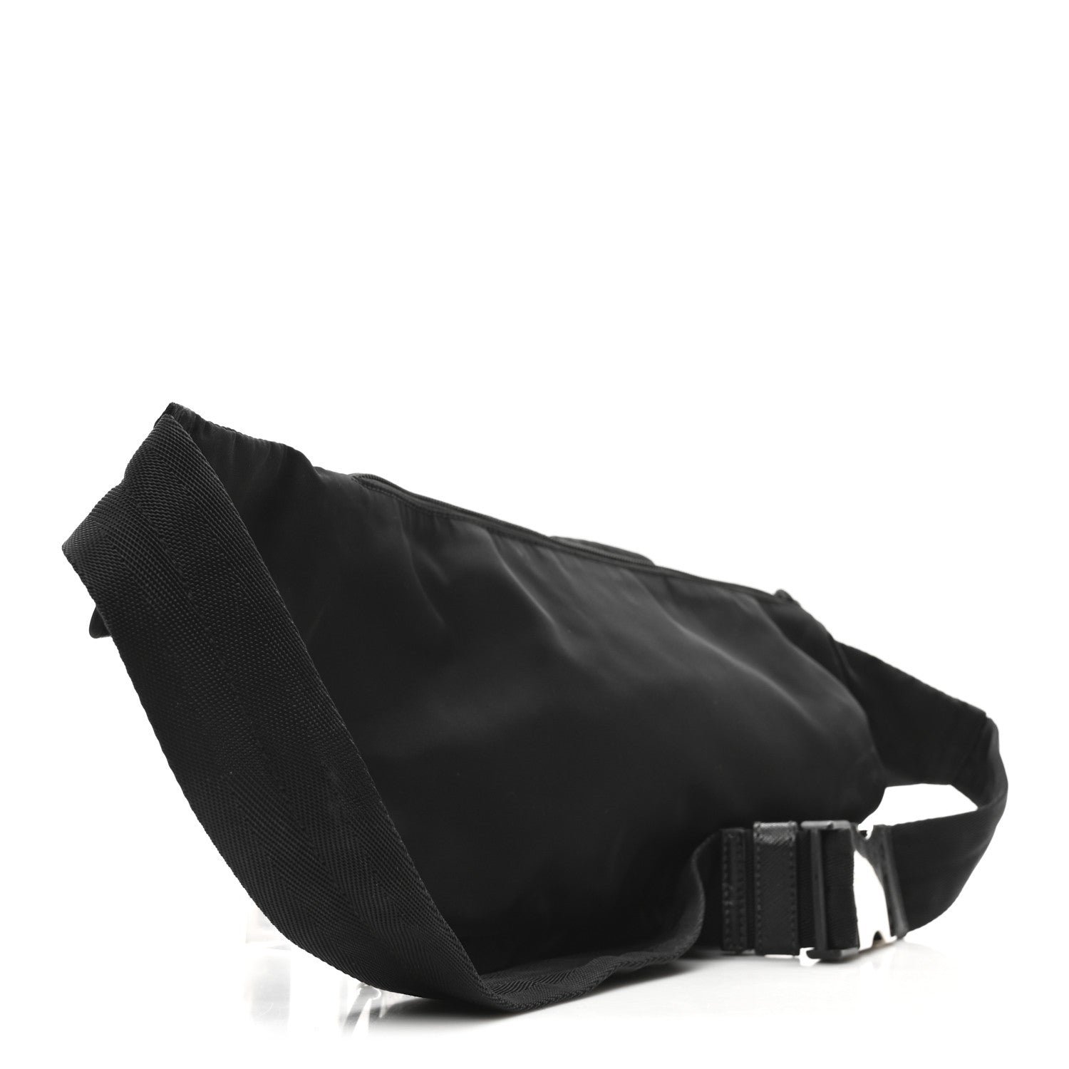 Prada Nylon Metal Triple Pocket Belt Bag Black 3 of 10