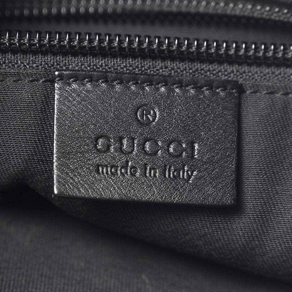 Gucci Monogram Calfskin Perforated Medium Flat Messenger Bag Black 6 of 11