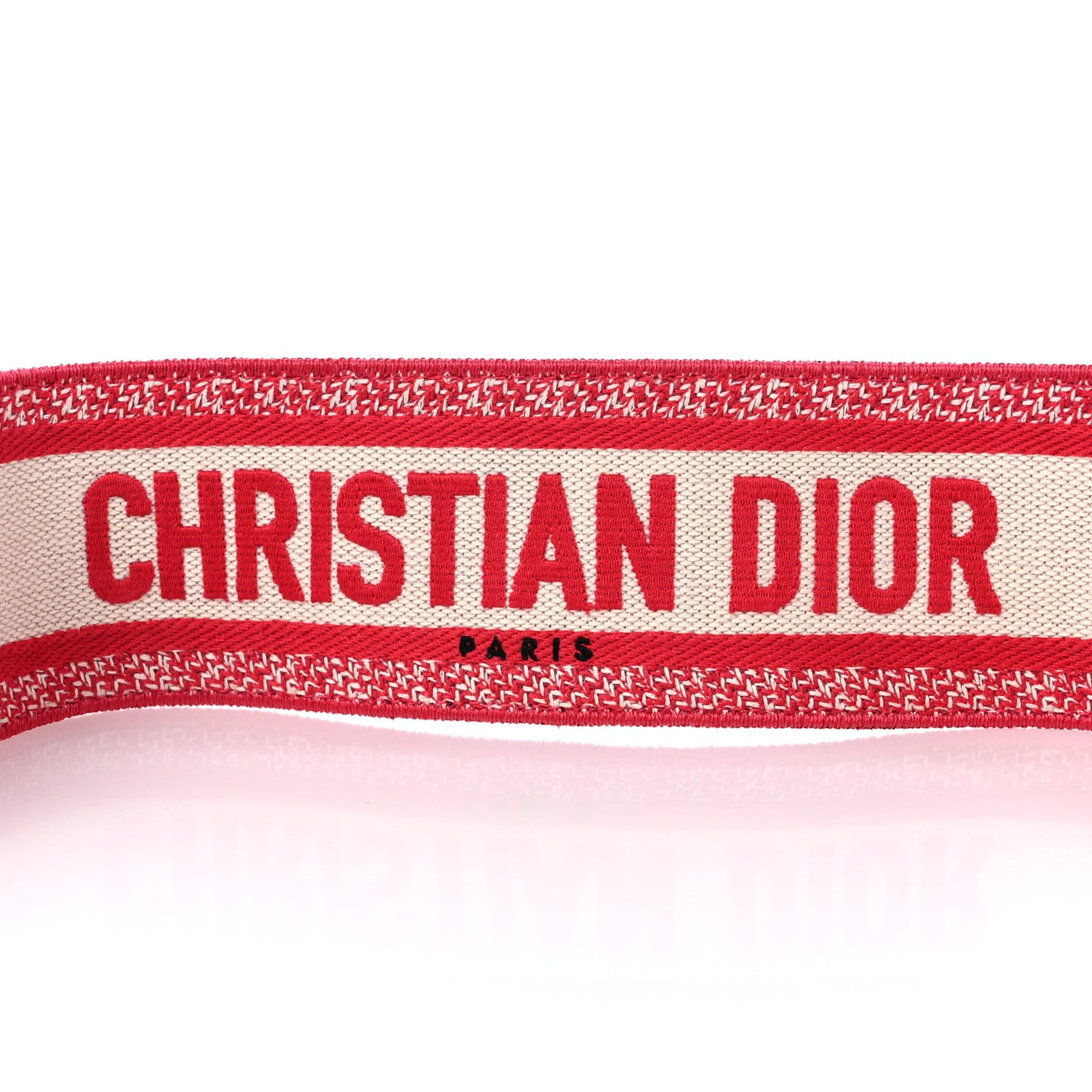 Canvas Embroidered Toile De Jouy Shoulder Strap Red