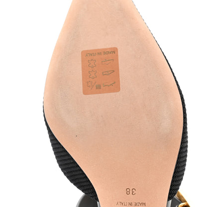 Christian Dior Technical Fabric Calfskin D-Dior 65mm Mules 38 Black 13 of 15