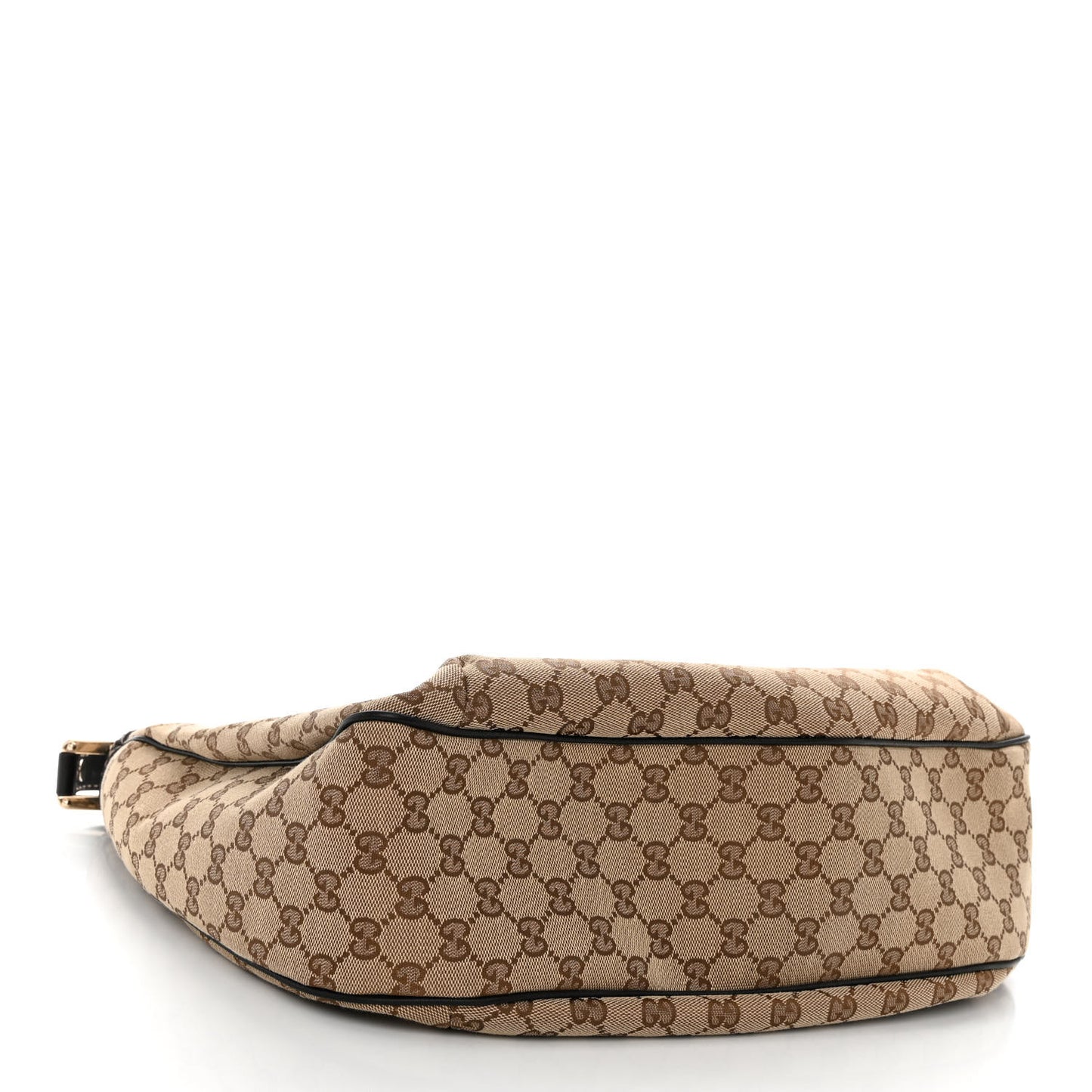 Monogram Large New Ladies Web Hobo Dark Brown