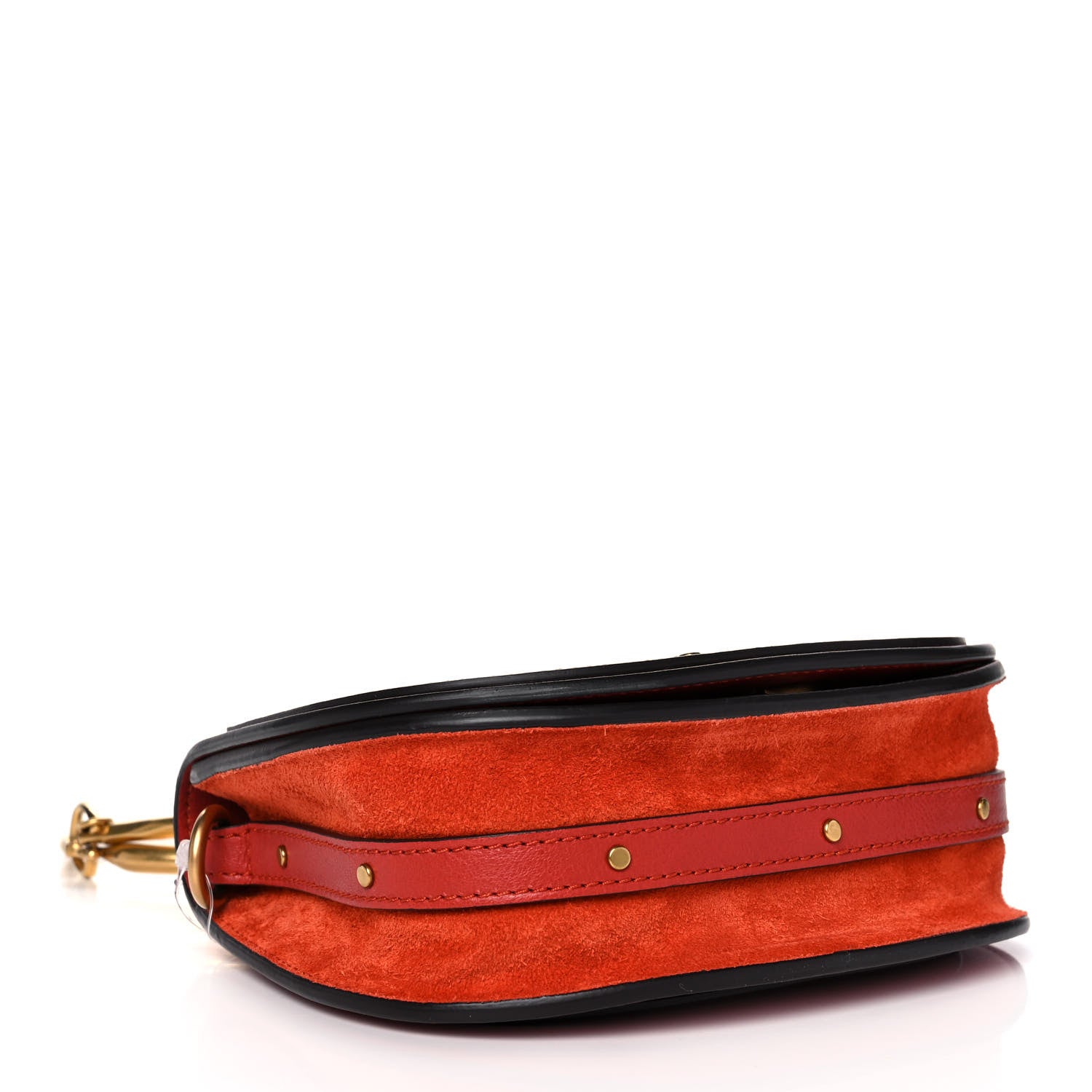 Chloe Calfskin Small Nile Bracelet Bag Earthy Red 4 of 12