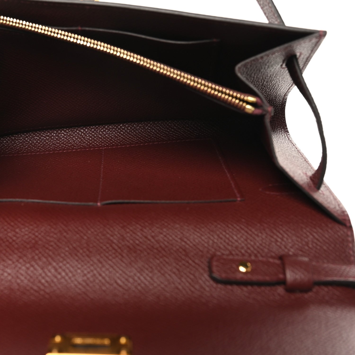 Hermes Epsom Kelly Wallet To Go Rouge Sellier 5 of 10