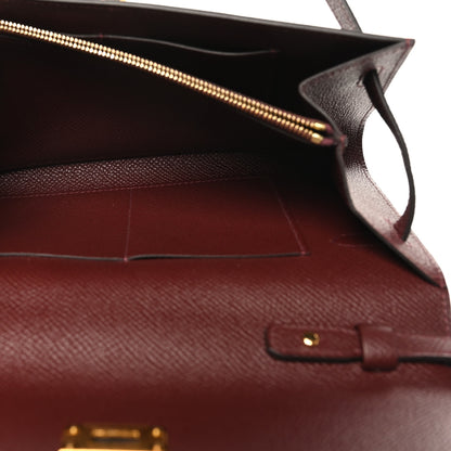 Hermes Epsom Kelly Wallet To Go Rouge Sellier 5 of 10