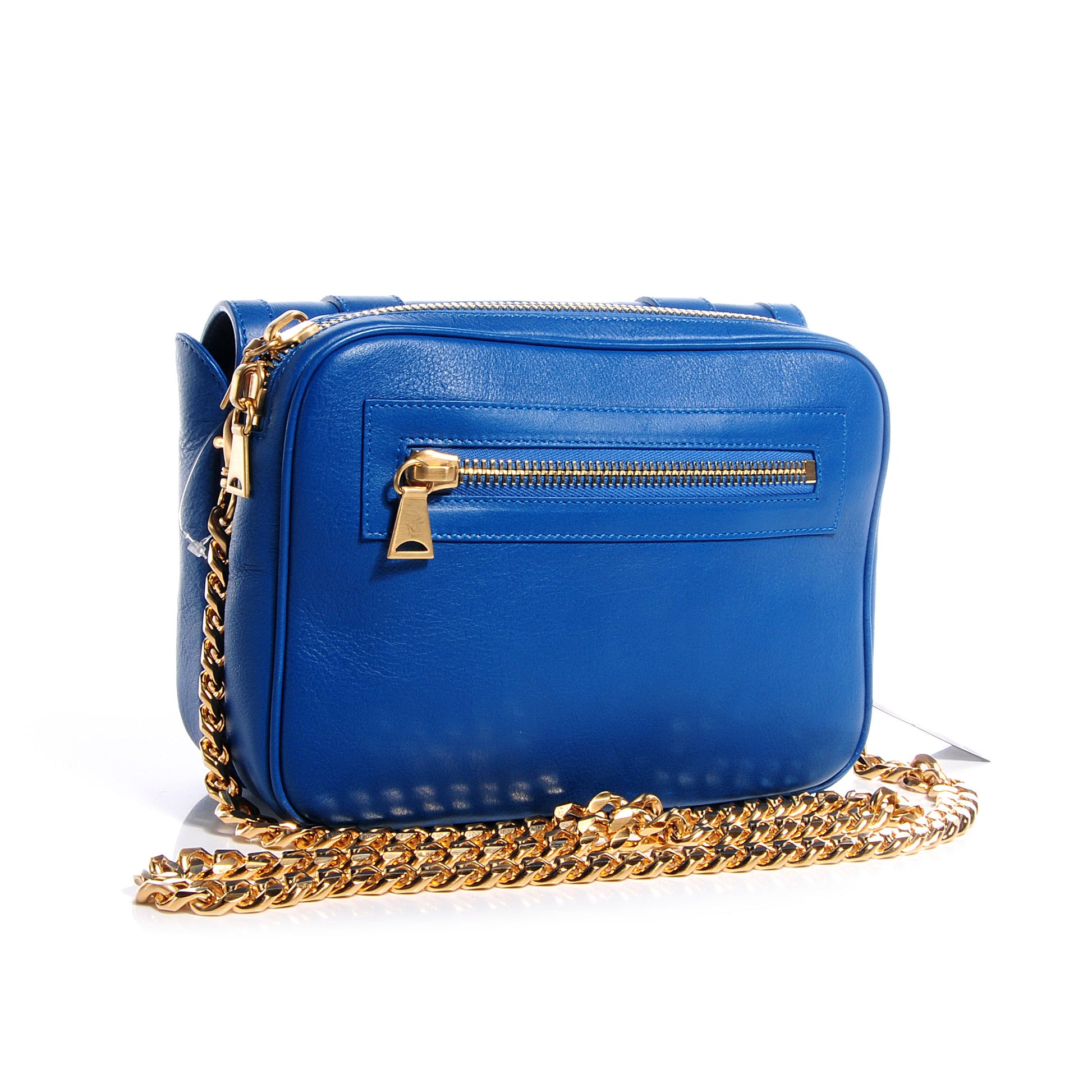 Proenza Schouler Calfskin Chain Strap Double Bag Peacock 3 of 10