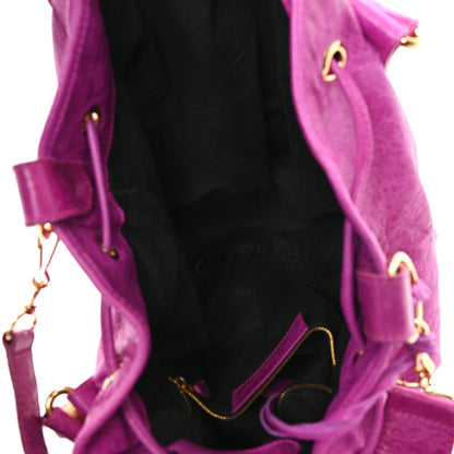 Balenciaga Agneau Giant 21 Gold Hardware Pompon Magenta 5 of 12
