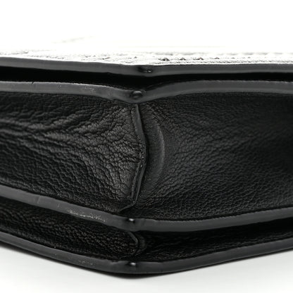 MCM Calfskin Stud Disco Flap Crossbody Bag Black 11 of 11
