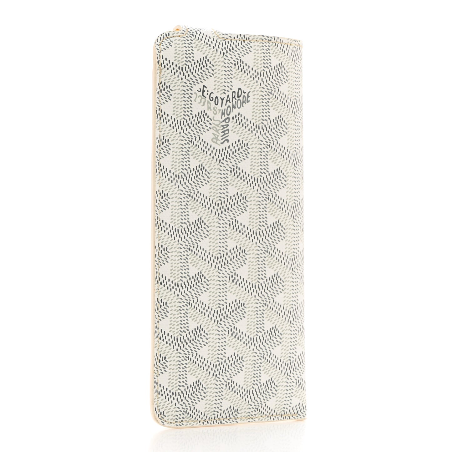 Goyardine Montmartre Glasses Case White