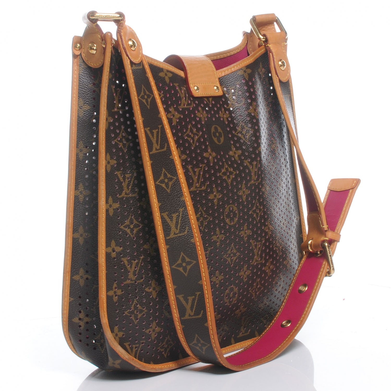 Louis Vuitton Monogram Perforated Musette Fuchsia 3 of 7
