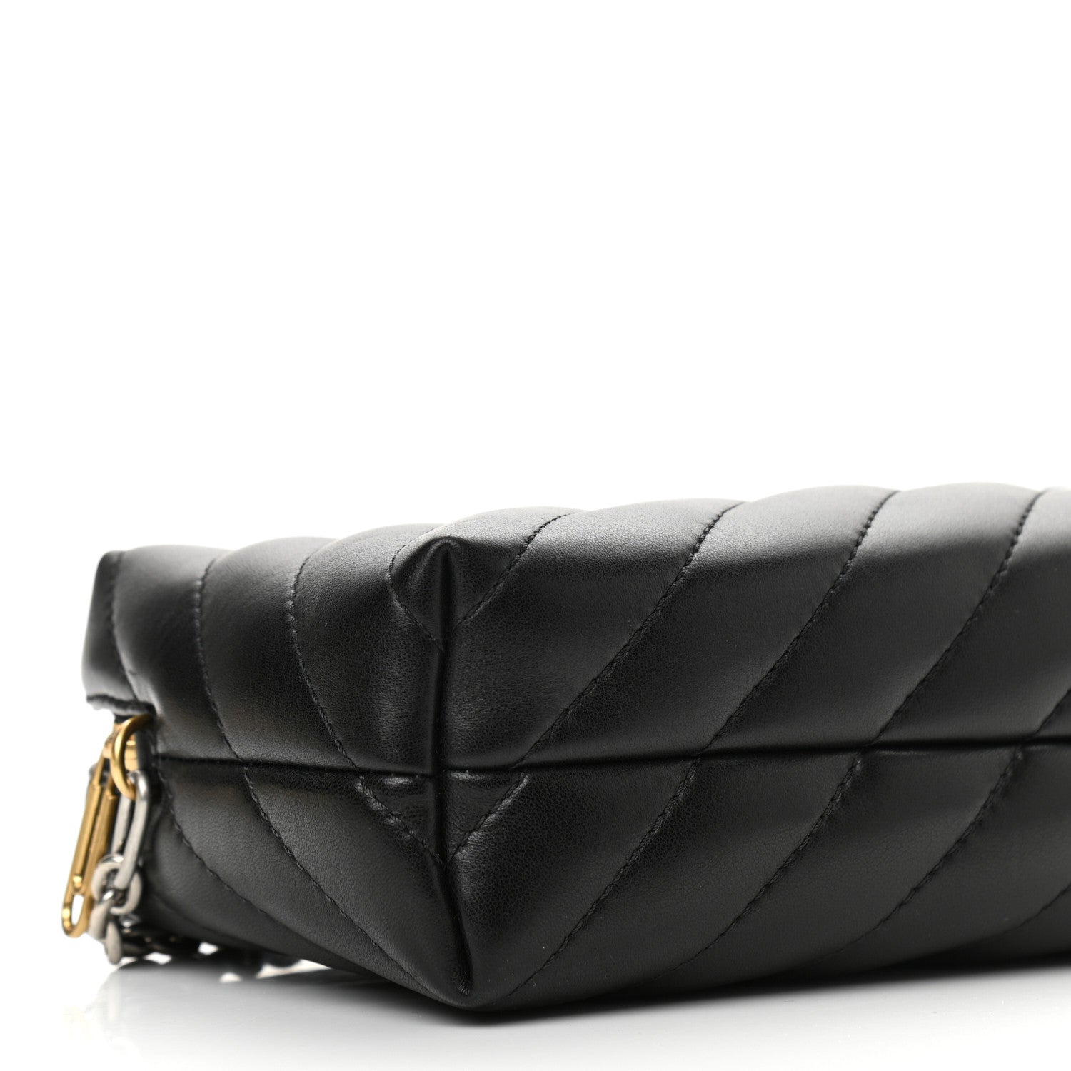 Off-White Calfskin Diagonal Quilted Jackhammer Camera Bag Black 8 of 9