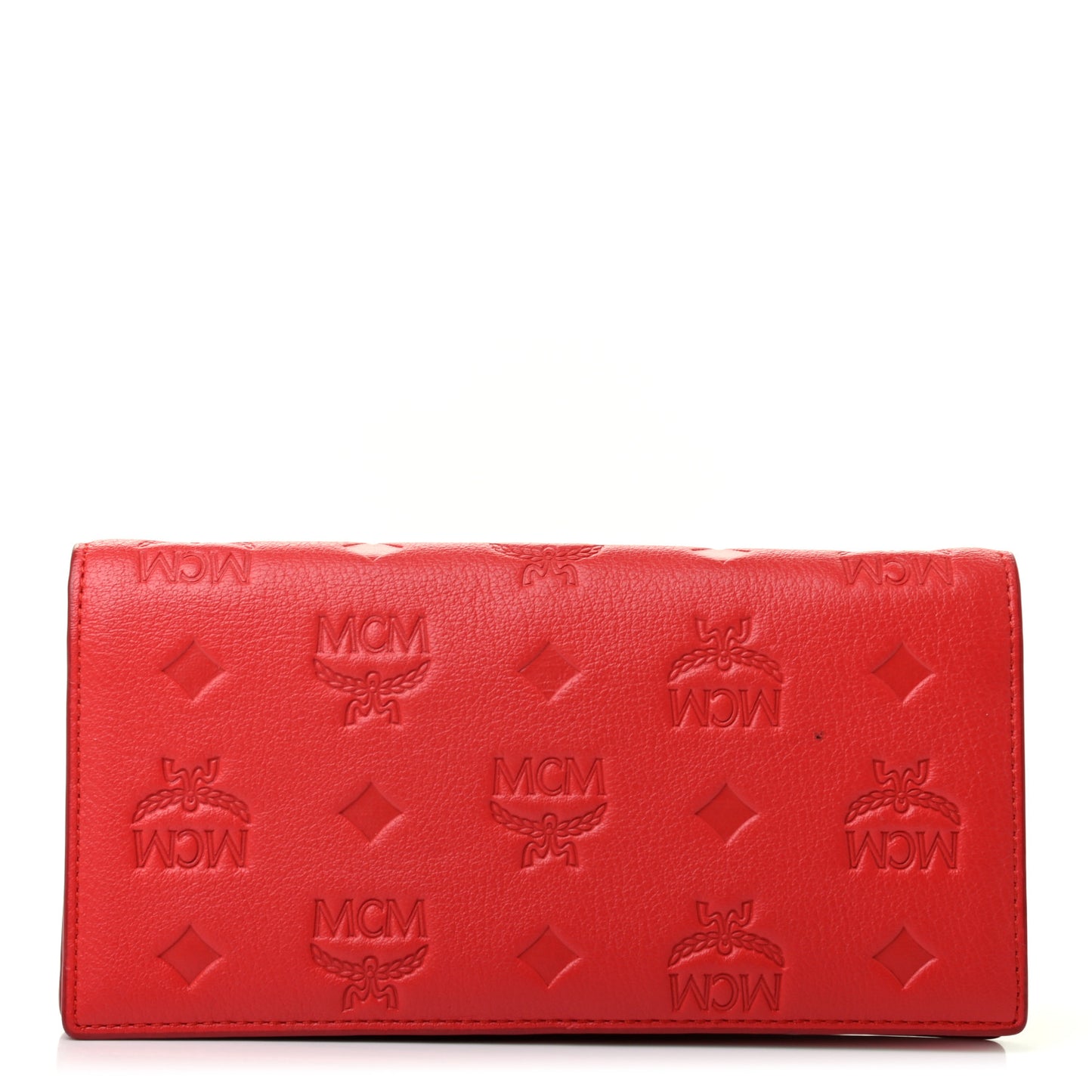 Calfskin Ottomar Large Klara Two Fold Wallet Marigold Orange