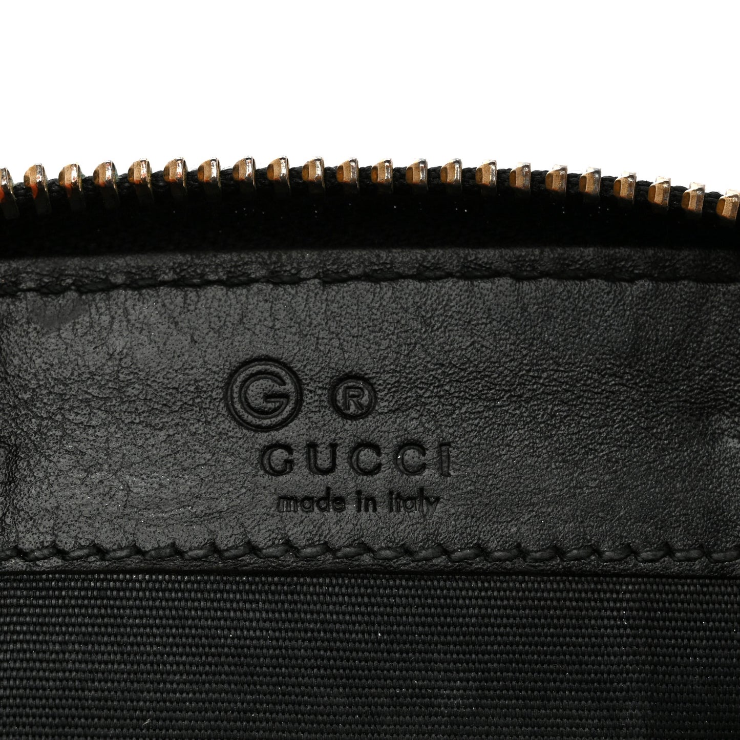 Guccissima Zip Around Coin Purse Wallet Black