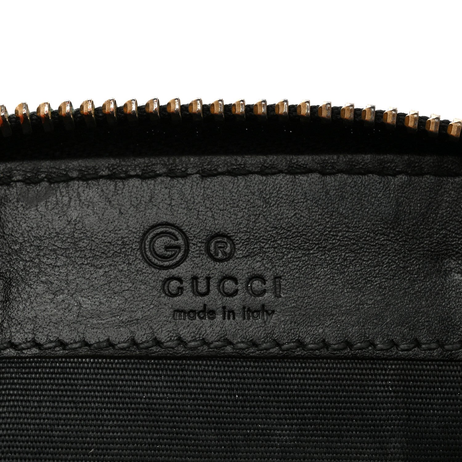 Gucci Guccissima Zip Around Coin Purse Wallet Black 8 of 8