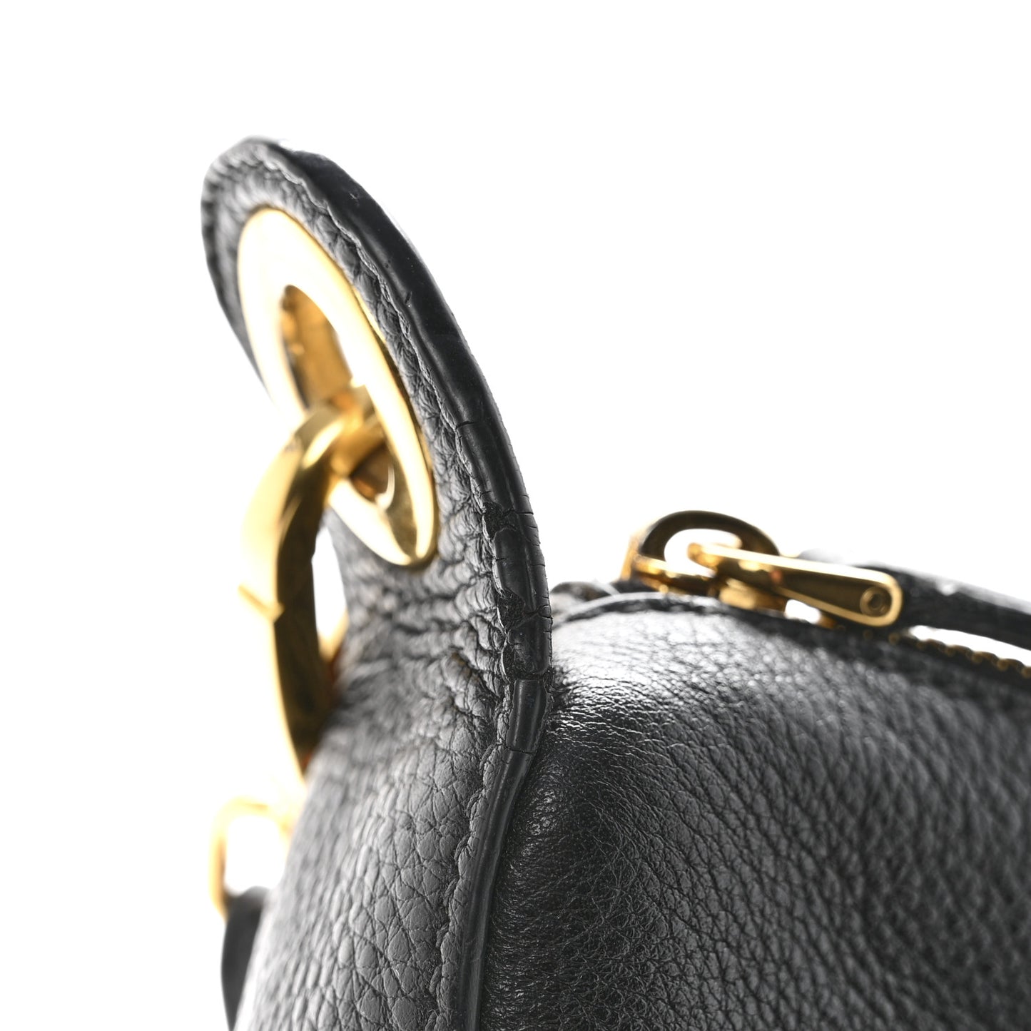 Vitello Phenix Zippered Messenger Hobo Black