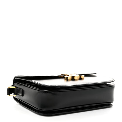 Celine Shiny Calfskin Medium Triomphe  Black 4 of 11