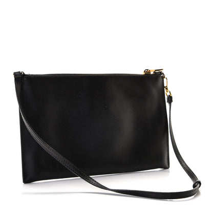 Prada Saffiano Pochette Black 3 of 8