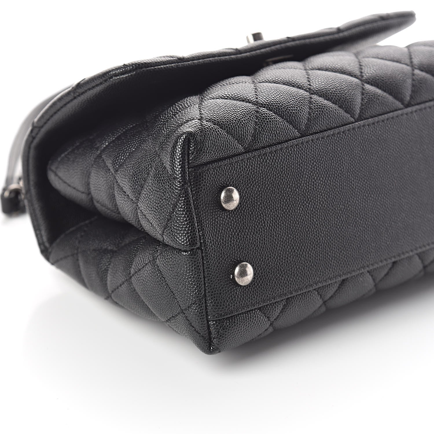 Chanel Caviar Quilted Mini Coco Handle Flap Black 9 of 10