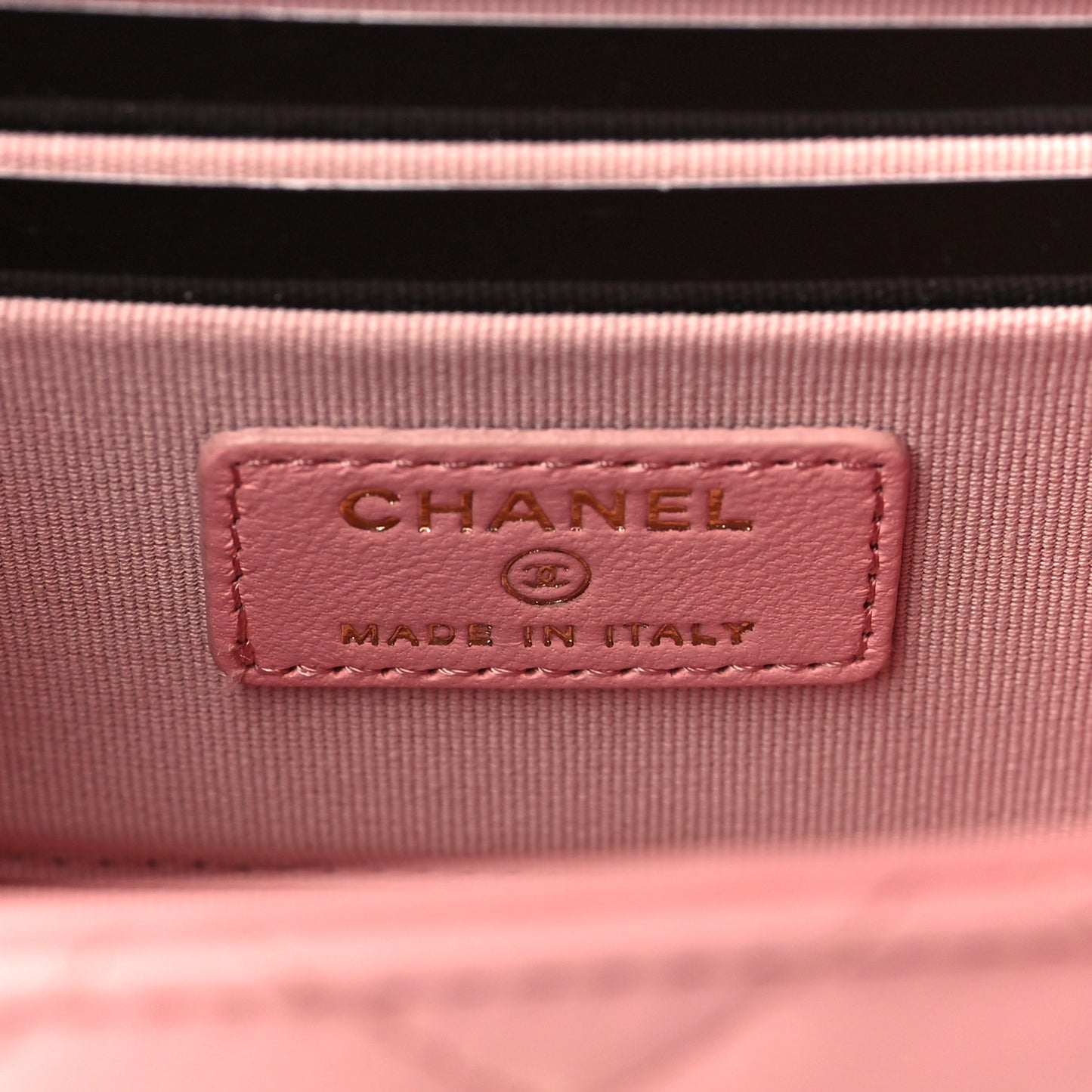 Lambskin Quilted Mini Trendy CC Clutch With Chain Pink