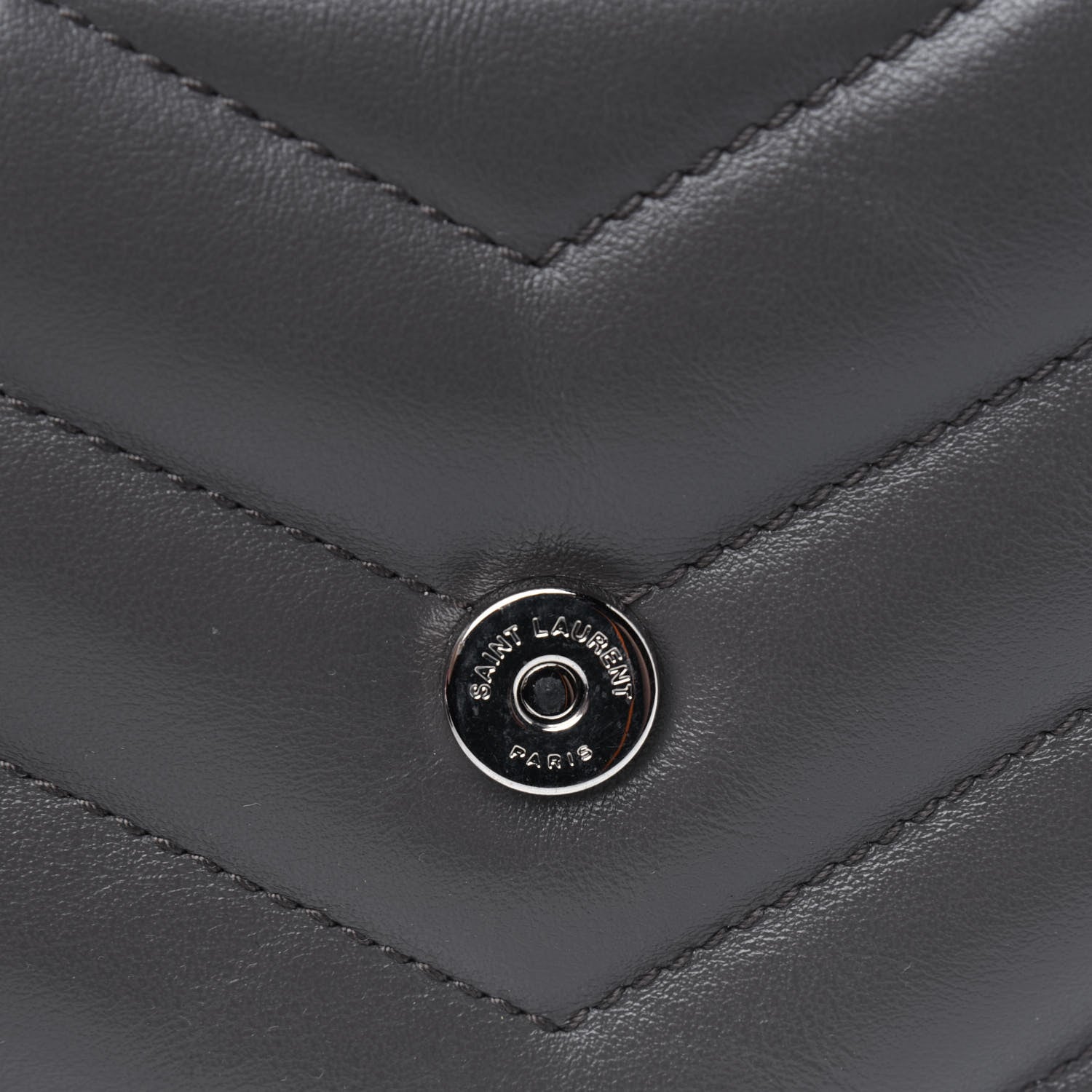 Saint Laurent Calfskin Y Quilted Monogram Toy Loulou Crossbody Bag Storm 19 of 25