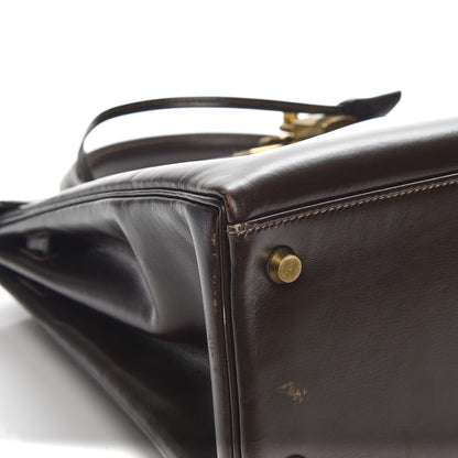 Hermes Box Kelly Retourne 32 Chocolate 18 of 22