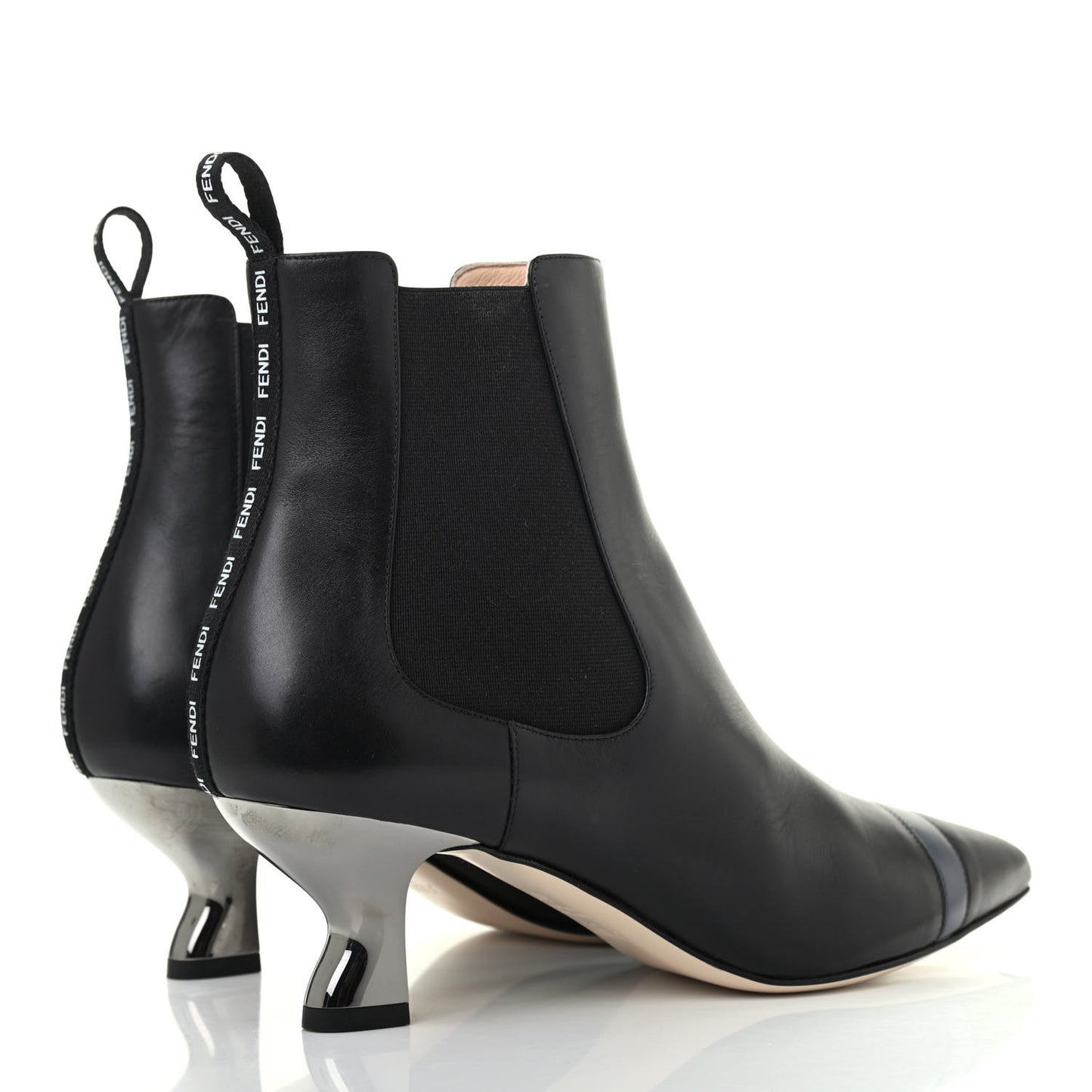 Vitello Colibri 55mm Ankle Booties 38 Black Antracite