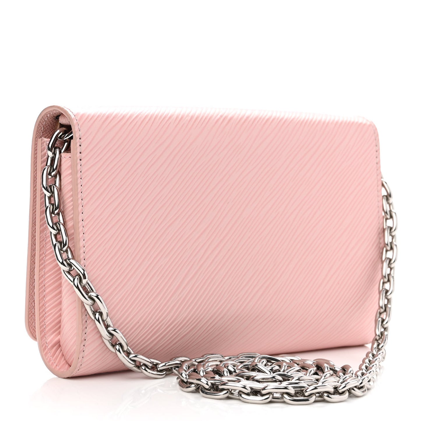 Epi Twist Chain Wallet Rose Ballerine