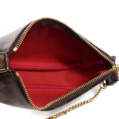 Louis Vuitton Damier Ebene Mini Pochette Accessories 5 of 7