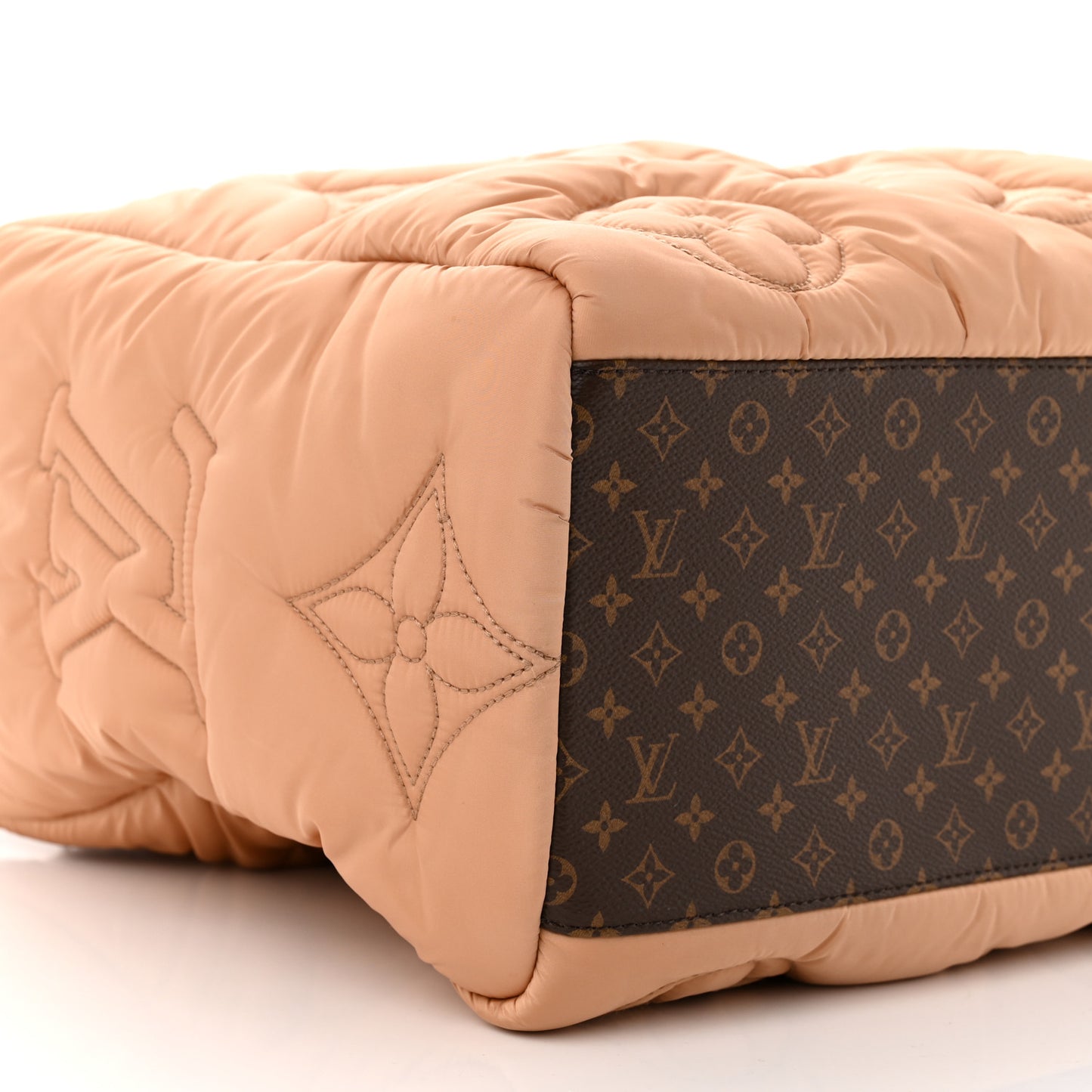 Econyl Monogram Pillow Giant Onthego GM Beige