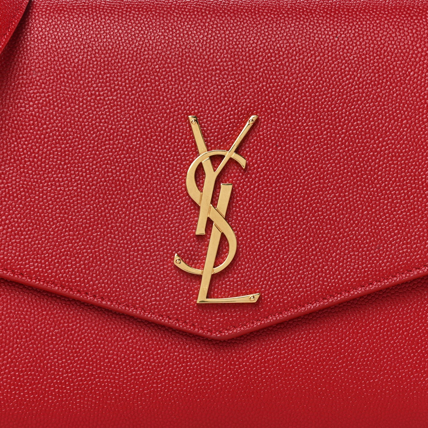 Saint Laurent Grain De Poudre Mini Uptown Crossbody Bag Red 9 of 11