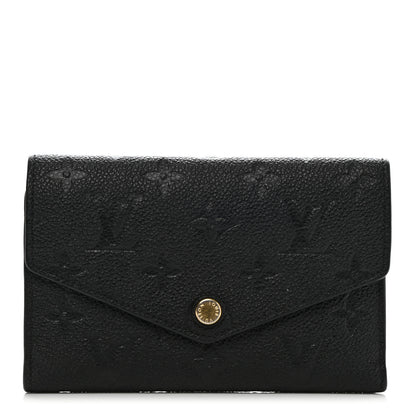 Louis Vuitton Empreinte Compact Curieuse Wallet Black 1 of 7