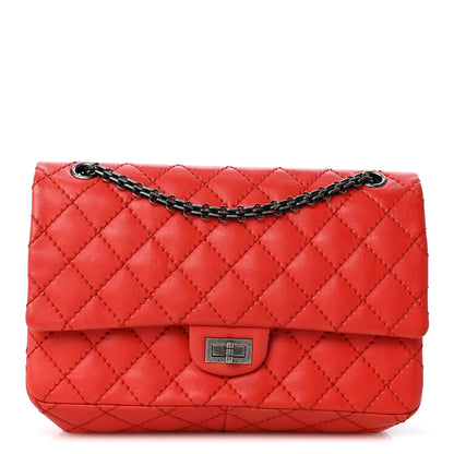 Chanel Calfskin Stitched 2.55 Reissue 226 Flap Red 1 of 12