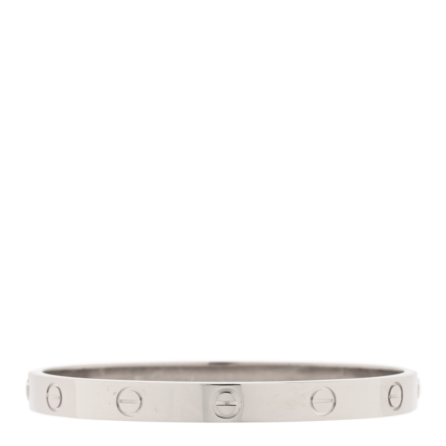18K White Gold LOVE Bracelet 17