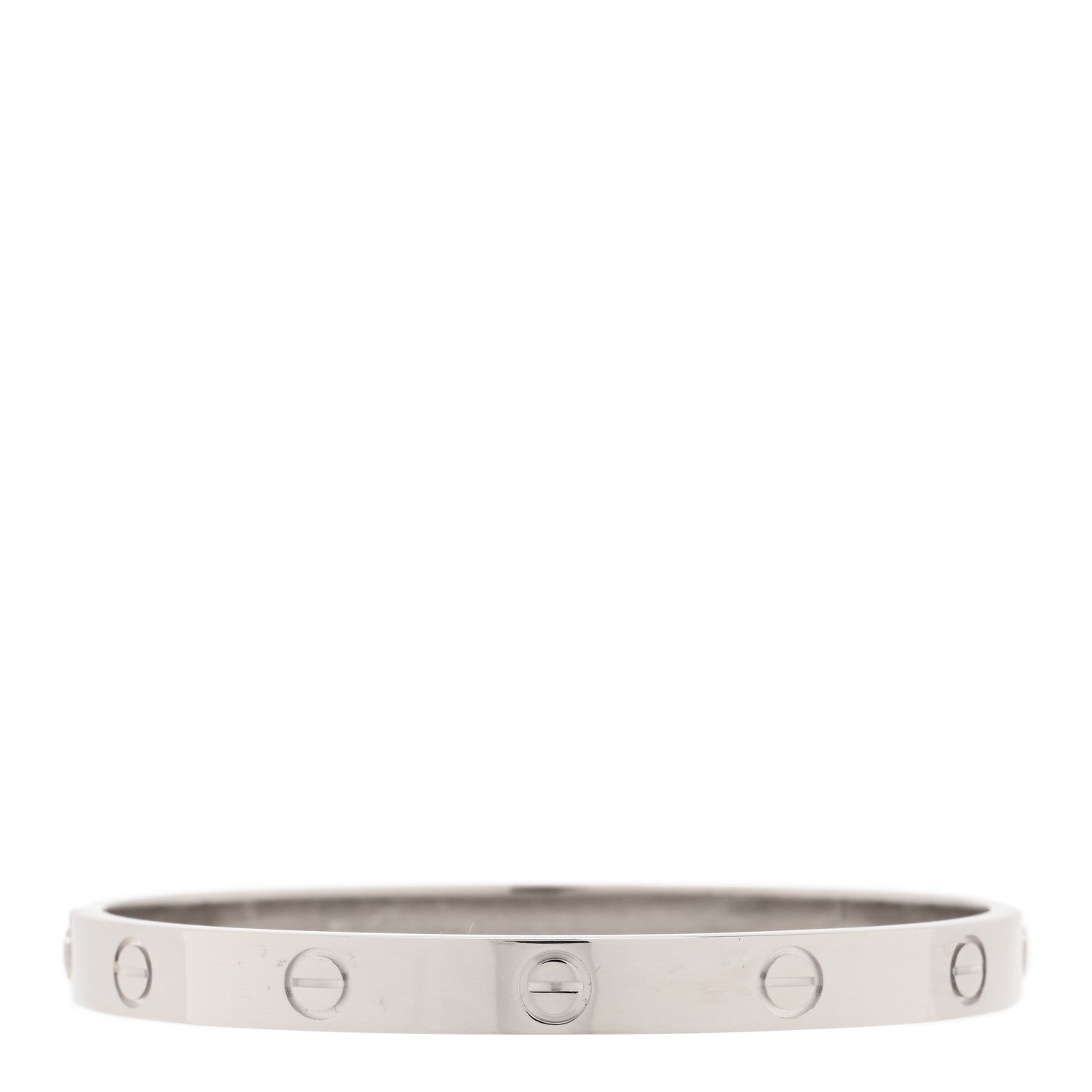 Cartier 18K White Gold LOVE Bracelet 17 1 of 5