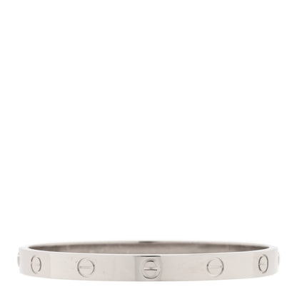 Cartier 18K White Gold LOVE Bracelet 17 1 of 5