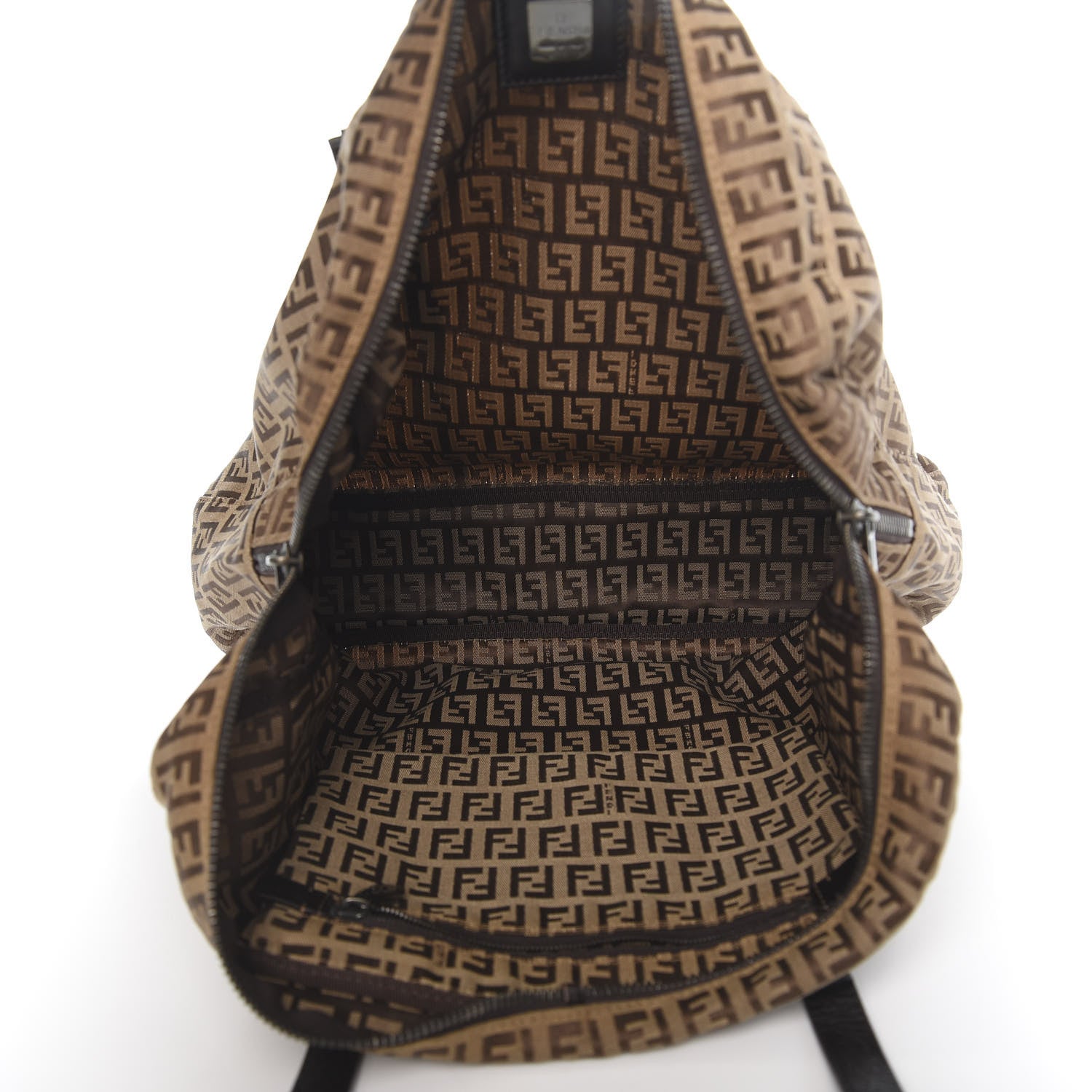 Fendi Zucchino Satchel Tobacco Beige 5 of 11